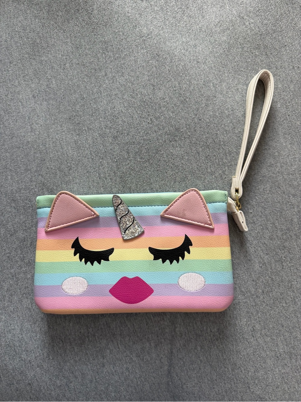 Betsy Johnson Rainbow Unicorn Wristlet Wallet